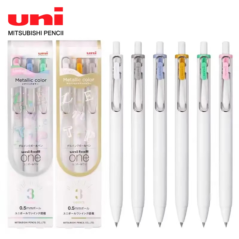 Pentel Pen Energel - 3 buah UNI Ball satu pena