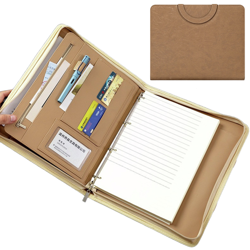 Folder Portofolio Bisnis Kulit - Binder A4 Lever ulasan dan harga